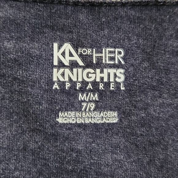Knights Apparel Womens Blue White Raglan Sleeve T-Shirt Size Med College Sports - Picture 6 of 9